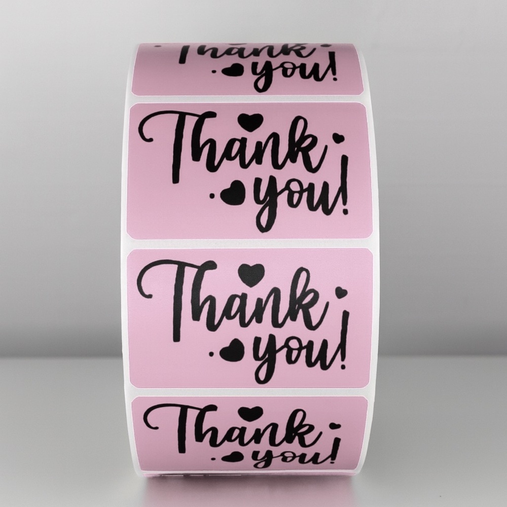 Thank You Stickers Purple Heart | Small Business Packaging Labels Cute - Picture 2 of 11
